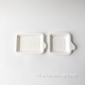 Kleine bagasse cake houders 140x100x15mm